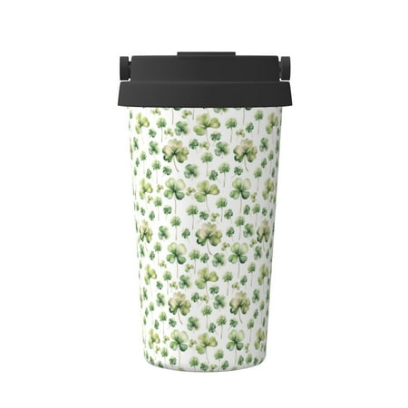 

Susaid St Patrick s Day3 Print Coffee Travel Mug Insulated Coffee Mug with Lid Leakproof Coffee Thermos Coffee Tumbler for Hot&Cold Drinks