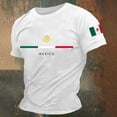 thumbnail image 2 of CONZONE Mens T-Shirts Short Sleeve T Shirts for Men Crew Neck Mexico Letter Graphic Casual Summer Tee Tops, 2 of 3