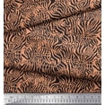 thumbnail image 2 of Soimoi Orange Moss Georgette Fabric Leopard & Wild Animal Skin Print Fabric by Yard 42 Inch Wide, 2 of 3
