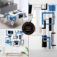 thumbnail image 4 of Blue Shower Curtains for Bathroom Modern Shower Curtain Blue Geometric Bathroom Decoration Polyester Fabric-72''''x72'''', 4 of 6