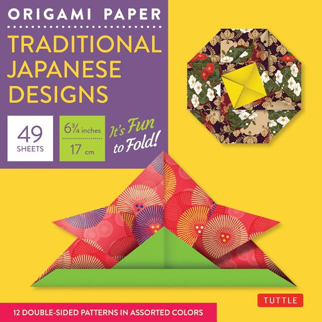 Origami Paper Traditional Japanese Designs Small 6 3/4" Tuttle