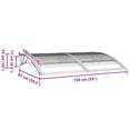 thumbnail image 3 of vidaXL Gray, 59.1" x 39.4" Polycarbonate, RV Awnings, 3 of 7