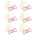 thumbnail image 1 of Clips de papel, 100 clips de papel metálicos con forma de hueso, clips de papel con forma de hueso, construidos para durar, 1 of 12