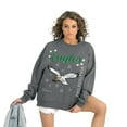 thumbnail image 2 of Women's Gameday Couture Gray Philadelphia Eagles Ready to Rumble Premium Fleece Pullover Sweatshirt, 2 of 4