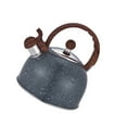 thumbnail image 4 of facefd Multipurpose Whistling Bouilloire Randonnée Théière en Acier Inoxydable pour Camping Gris, 4 of 9