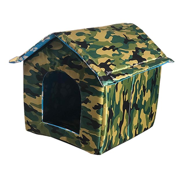 Casa impermeable para gatos, casa para perros, casa para perros a prueba de lluvia al aire libre, casa para gatos, suministros para mascotas Eigraketly EL013360-01
