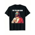 thumbnail image 2 of I'm Telling Dad Shirt Funny Religious Christian Jesus Meme T-Shirt Oversized Short Sleeve Classic Heavy Cotton T Shirt Printed Graphic Tee, 2 of 6