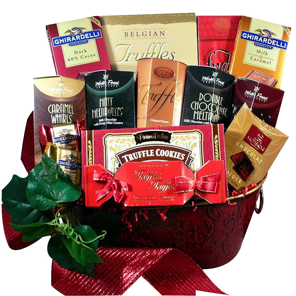 Decadent Chocolate Truffles and Delightful Chocolate Treats Gift Basket