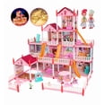 thumbnail image 1 of Xtellar Casa Muñecas Con Led Muebles Castillo Princesa 4 Capas Niña Rosa, 1 of 1