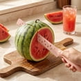 thumbnail image 5 of Cook With Color Watermelon Knife, Extra-Long Serrated Stainless Steel Blade for Melons, Pink, 5 of 5