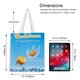 thumbnail image 5 of Gudetama: An Eggcellent Adventure Bolso de tela con estampado de lienzo para mujer, bolsa de compras reutilizable y estética, con cremallera interior, regalo para mujer, 35 × 40 cm., 5 of 6