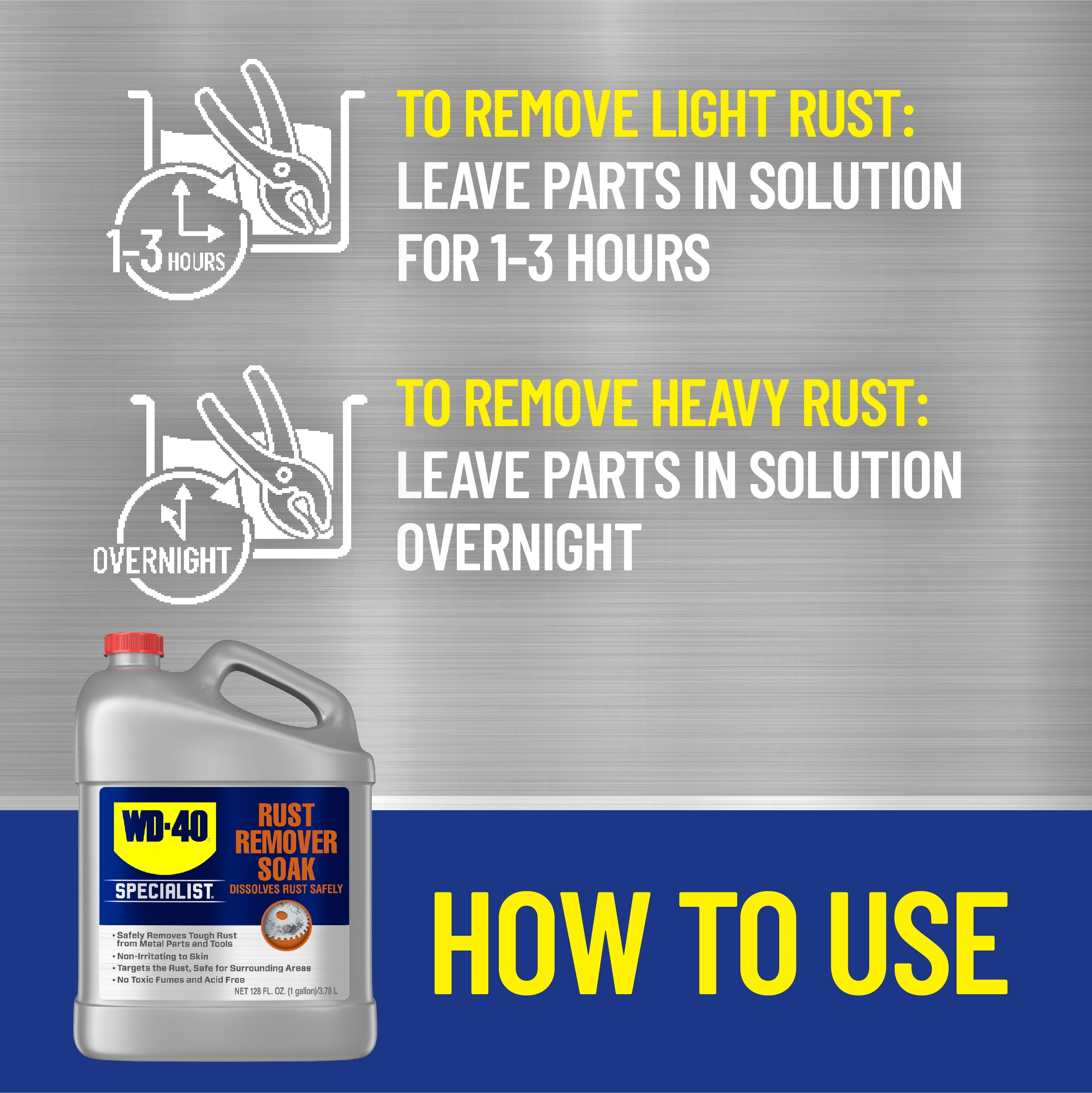WD-40 Specialist Rust Remover Soak, 1 Gallon