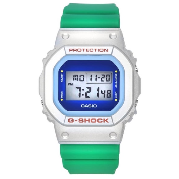 Casio G-Shock Euphoria Series Digital Green Resin Strap Quartz DW-5600EU-8A3 200M Men's Watch