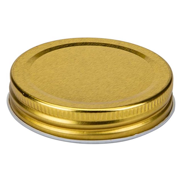 CAROOTU 12/24pcs Splits-Type Lids Sealing Storage Solid Caps for Regular/Wide Mouth Mason Jar