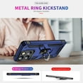 thumbnail image 3 of Allytechgroup for Moto G Stylus 5G 2025 Case with Kickstand, Military Grade Protection Shockproof Non-Slip Cover with Metal Rotatable Ring Stand, Magnetic Car Mount Holder Fashion Case, Blue, 3 of 7