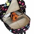 thumbnail image 6 of Weebloom Large School Backpack For Kids Girls Cute 3Pcs School Bags Set 3 Piece Floral Bookbag Middle High School College Black, 6 of 9