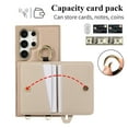 thumbnail image 3 of TECH CIRCLE for Galaxy S24 Ultra Wallet Case with Card Holder, Lanyard Wrist Strap Loop Holder Kickstand RFID Blocking Finger Grip Ring PU Leather Shockproof Cover for Galaxy S24 Ultra 6.8",Khaki, 3 of 8