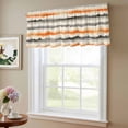 thumbnail image 6 of 2 Pack Abstract Art Valance for Window Orange Grey Oil Painting Watercolor Modern Art Kitchen Valance Rod Pocket Short Curtain Topper Decorative Window Treatment for Living Room Bedroom 42"x18", 6 of 8