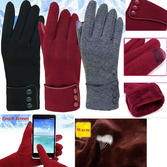 Yirtree Womens Winter Warm Gloves, Touchscreen Texting Fleece Lined Windproof Driving Gloves Hand Warmer