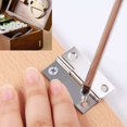 thumbnail image 5 of 30 piezas de mini bisagras de 25 a 25 mm de acero inoxidable para gabinetes, cajones, conectores de bisagras con tornillos para muebles en miniatura, cajas de madera, joyeros, gabinetes,, 5 of 5