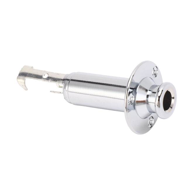 Metal Guitar Output Jack Socket 6.35mm Universal Interface Endpin Pickup for Guitar Acoustic Electric Strong Compatibility