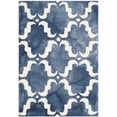 thumbnail image 3 of Safavieh Dip Dye Talbot Distressed Wool Area Rug, Navy/Ivory, 2'6" x 4', 3 of 12