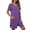 A-Purple779, variant on XIAONU Women's Zip-Front Pocketed Sleep Romper Short-Sleeve Casual Bedtime Loungewear