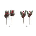 thumbnail image 3 of Inteprter 10 unids/set decoración navideña decoración de bayas de hoja perenne para un toque festivo compacto y ligero Kits de decoración para fiestas Tipo 2, 3 of 6
