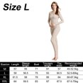 thumbnail image 2 of Long Johns - Conjunto de pijama de capa base con forro polar para mujer, ropa interior térmica para clima frío Adepaton BST3001015-2, 2 of 5