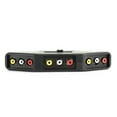 thumbnail image 4 of Audio Video Switcher, Lightweight Audio Video  Splitter  Splitter 3 In 1  For Channel Selector For Satellites TV Black, 4 of 8