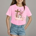 thumbnail image 2 of ZTKWD Girls Holidays Short Sleeve Graphic T-Shirts 2-14 years Easter eggs, 2 of 4