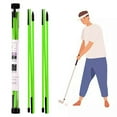 thumbnail image 4 of 2Pack Golf Alignment Rods Golf Swing Trainer Sticks Golf Swing golf Training Equipment Green, 4 of 9