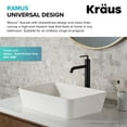 thumbnail image 4 of Ramus™ Single Handle Vessel Bathroom Sink Faucet with Pop-Up Drain in Matte Black, 4 of 10