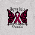 thumbnail image 4 of Inktastic Multiple Myeloma Cancer Awareness Hope & Faith with Butterfly Ribbon Boys or Girls Baby T-Shirt, 4 of 5