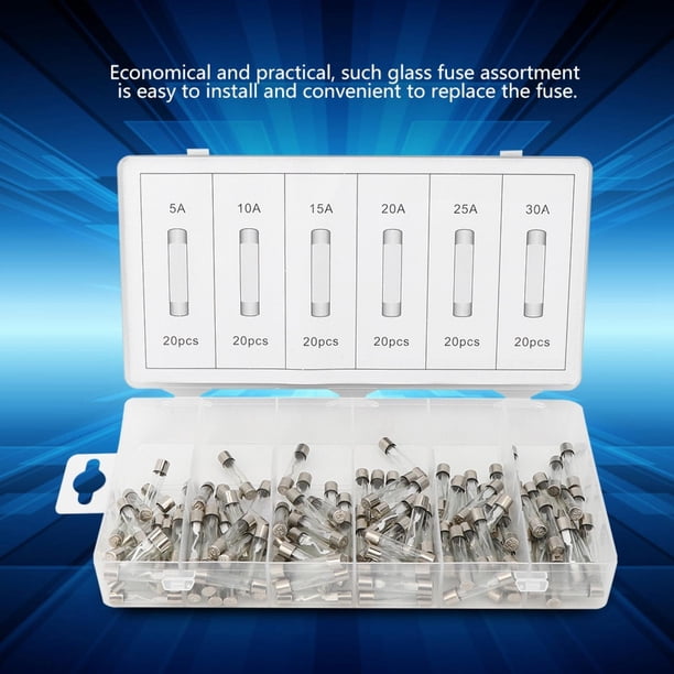 Fusible, Larga Vida útil De La Vida Rápida Kits Surtido De Fusibles, Fusible Del Tubo De Vidrio, Para La Protección Del Circuito Operación Segura