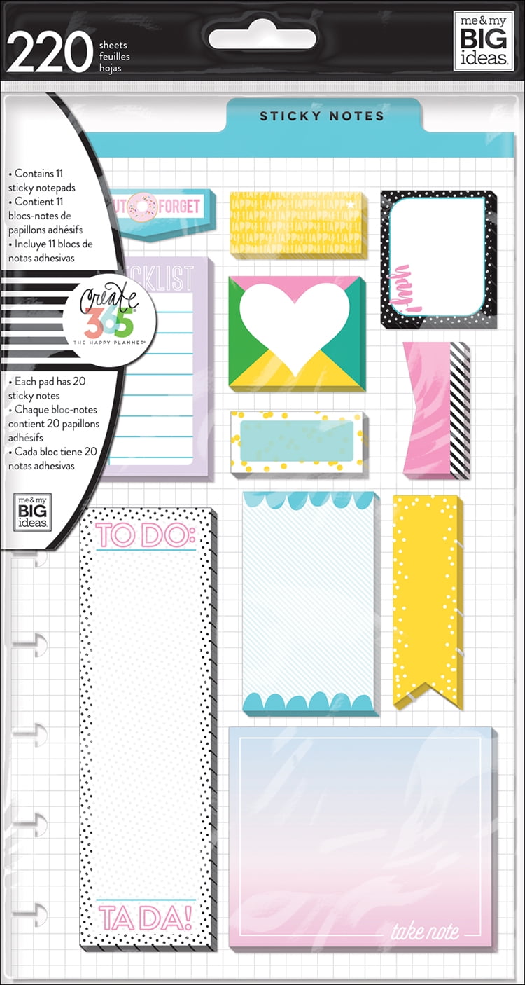 Multi Color Signature Colorway Planner Stickers SCW010 Functional Stickers Colorful Boxes 20 Colors Sticky Notes