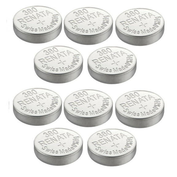 Renata Watch Battery Swiss Made Renata 380 or SR936SW 1.5V (10 Batteries, 380 or SR 936 SW)