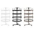 thumbnail image 3 of Round Rotating Earrings Stand Holder Metal Stud Earring Display Rack 4 Layer Desktop Jewelry Hanger, 3 of 7
