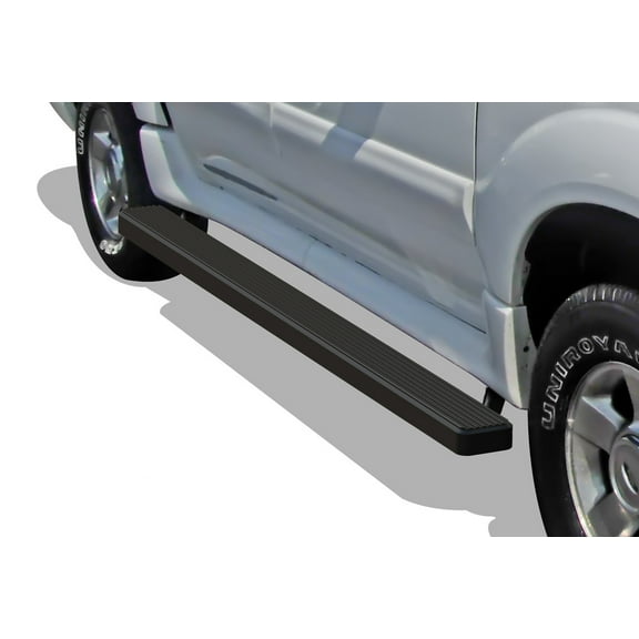APS Running Boards 5 inches Matte Black Compatible with Ford Explorer Sport Trac 2001-2006 Crew Cab Stainless Steel (Nerf Bars Side Steps Side Bars)