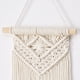 thumbnail image 3 of Nvzi Arte colgante de pared de macramé tejido bohemio para decoración del hogar,apartamento, dormitorio, regalo para mamá adolescente, 7,9" de ancho x 13,8" de largo, ancho, 3 of 4