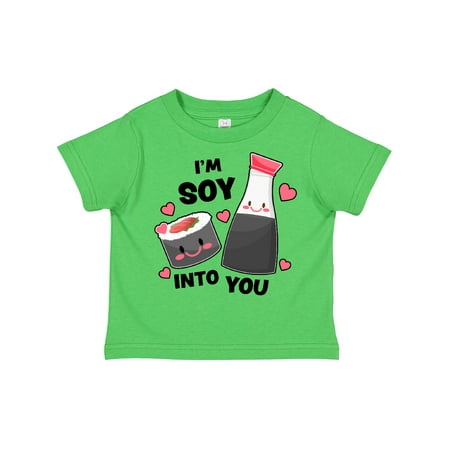 

Inktastic I m Soy into You with Cute Soy Sauce and Sushi Gift Toddler Boy or Toddler Girl T-Shirt