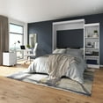 thumbnail image 3 of Bestar Edge Queen Murphy Bed with Closet Organizer (90W) in White, 3 of 12