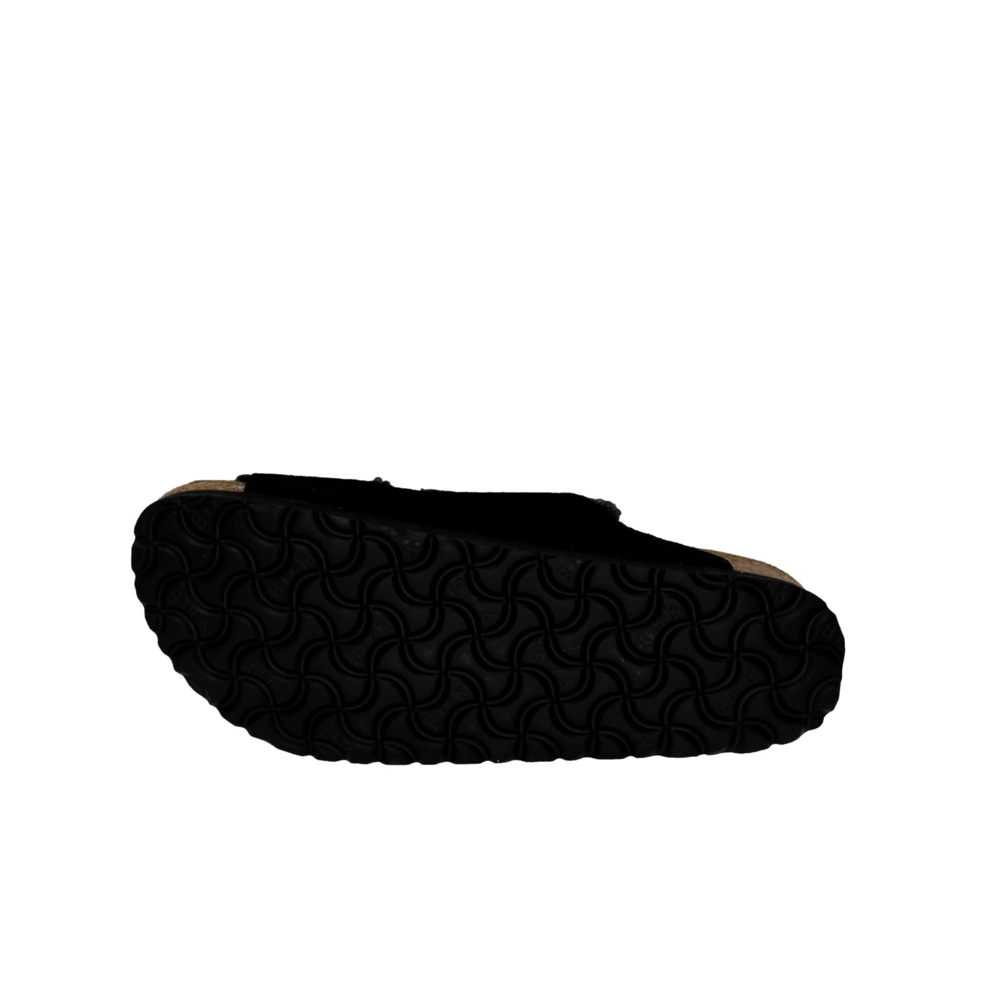 Birkenstock Womens Arizona Suede Fur Lined Footbed Sandals