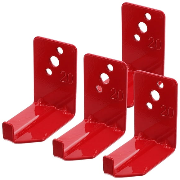 CRILSTYLEO 2Jgo Bracket Universal Para Montaje De Extintor En Pared Con Multifuncional Rojo