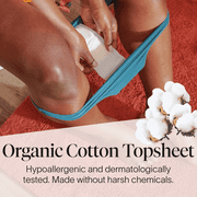 Cora 100% Organic Cotton Topsheet Bladder Incontinence Liners, Extra Long Length, 30 Count