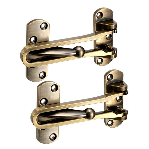 Swing Bar Lock for Hinged Swing, 4.13" Bar Length, Bronze, Zinc Alloy