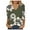 Green, variant on Womens Summer Tops Womens Short Sleeve Tops Blouse Tunic 3/4 Sleeve Shirts Fashion Simple Floral Print Tshirts V Neck Loose Casual Blouses Henley Blouses Dressy Tunic Tops Brown Tops for Wo M