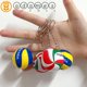 thumbnail image 2 of adames lindo llavero de voleibol deporte llavero pvc cuero voleibol moda coche llavero mini voleibol voleibol colgante llavero bola juguete para hombres mujeres bola titular de la llave anillo, 2 of 4
