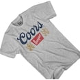 thumbnail image 5 of Coors Mens Miller Light Shirt, Graphic Coors Beer Logo Shirt Heather Grey – 2XL, 5 of 6