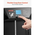 thumbnail image 3 of VEVOR Automatic Chicken Coop Door, DC & Battery Powered Chicken Door with LCD Display, Light Sensor, Timer & Manual Setting, Anti-Pinch Security, Durable Aluminum Alloy, 3 of 9